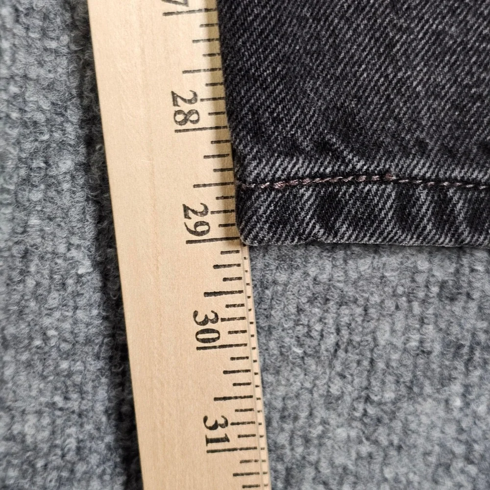 Levis 550 Relaxed Fit Black Jeans Mens 42x29 Black Denim Tapered Leg Big & Tall